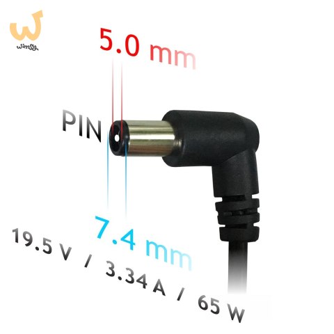 Zasilacz sieciowy Akyga AK-ND-05 do notebooka DELL (19,5 V; 3,34 A; 65W; 7.4 mm x 5 mm) Zasilacz sieciowy Akyga AK-ND-05 do notebooka DELL (19,5 V; 3,34 A; 65W; 7.4 mm x 5 mm)