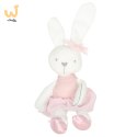 Maskotka pluszowa królik w różowej sukience 42cm