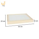Tablica magnetyczna kredowa wielofunkcyjna miasto + kredka marker gąbka