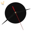 Zegar Ścienny naklejany DIY regulowany czarny cyfry rzymskie 130cm