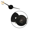 Zegar ścienny naklejany DIY duży regulowany 80-120cm czarny 12 cyfr