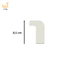 Zegar ścienny naklejany DIY duży regulowany 80-120cm srebrny 12 cyfr