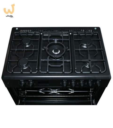 Kuchnia gazowo-elektryczna Ravanson KWGE-K90 CHEF MODERN BLACK (Płyta gazowa; Piekarnik elektryczny; 900mm) Kuchnia gazowo-elektryczna Ravanson KWGE-K90 CHEF MODERN BLACK (Płyta gazowa; Piekarnik elektryczny; 900mm)