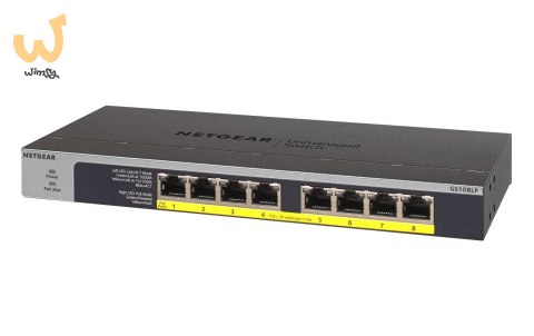 Switch Netgear GS108LP-100EUS 8p PoE 60W* (PoE+: 8p) Unmanaged Gigabit Switch Netgear GS108LP-100EUS 8p PoE 60W* (PoE+: 8p) Unmanaged Gigabit