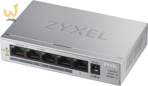 Switch Zyxel GS1005-HP 5p PoE (PoE+: 4) 60W Unmanaged Gigabit Switch Zyxel GS1005-HP 5p PoE (PoE+: 4) 60W Unmanaged Gigabit