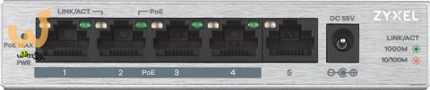 Switch Zyxel GS1005-HP 5p PoE (PoE+: 4) 60W Unmanaged Gigabit Switch Zyxel GS1005-HP 5p PoE (PoE+: 4) 60W Unmanaged Gigabit