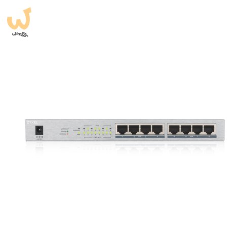 Switch Zyxel GS1008-HP 8p PoE (PoE+: 8) 60W Unmanaged Gigabit Switch Zyxel GS1008-HP 8p PoE (PoE+: 8) 60W Unmanaged Gigabit