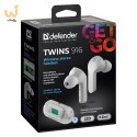 DEFENDER SŁUCHAWKI BLUETOOTH TWINS 916 BIAŁE