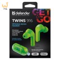 DEFENDER SŁUCHAWKI BLUETOOTH TWINS 916 ZIELONE