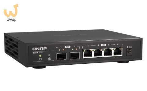 Qnap QSW-2104-2S, 4 x 2.5GbE, 2x 10GbE SFP+, unmanaged switch Qnap QSW-2104-2S, 4 x 2.5GbE, 2x 10GbE SFP+, unmanaged switch