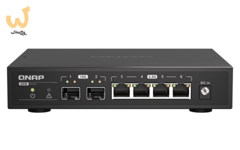 Qnap QSW-2104-2S, 4 x 2.5GbE, 2x 10GbE SFP+, unmanaged switch Qnap QSW-2104-2S, 4 x 2.5GbE, 2x 10GbE SFP+, unmanaged switch