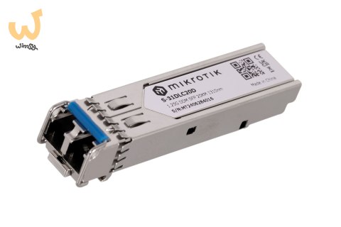 Wkładka SFP Mikrotik S-31DLC20D 1.25G Dual LC UPC SM 20km Wkładka SFP Mikrotik S-31DLC20D 1.25G Dual LC UPC SM 20km