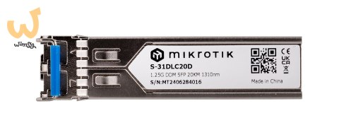 Wkładka SFP Mikrotik S-31DLC20D 1.25G Dual LC UPC SM 20km Wkładka SFP Mikrotik S-31DLC20D 1.25G Dual LC UPC SM 20km