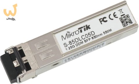 Wkładka SFP Mikrotik S-85DLC05D 1.25G Dual LC UPC MM 550m Wkładka SFP Mikrotik S-85DLC05D 1.25G Dual LC UPC MM 550m
