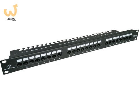 ALANTEC Patch panel UTP kat.6, 24 porty LSA z półką 1U ALANTEC Patch panel UTP kat.6, 24 porty LSA z półką 1U