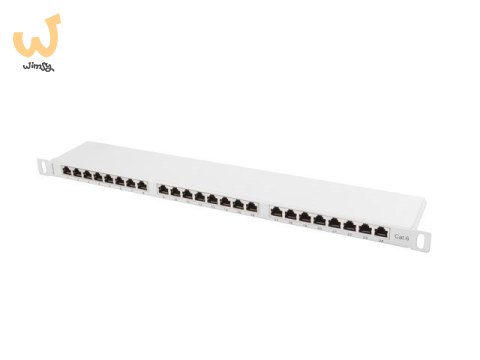Patch panel Lanberg PPS6-0024-S (0.5U; kat. 6; 24xRJ-45) Patch panel Lanberg PPS6-0024-S (0.5U; kat. 6; 24xRJ-45)