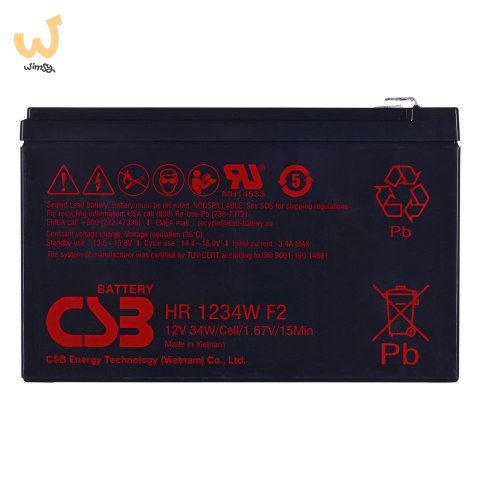 Akumulator HR1234WF2 CSB 9Ah 12V Akumulator HR1234WF2 CSB 9Ah 12V