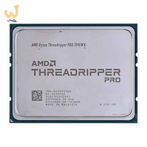 AMD Threadripper PRO 3945WX (12C/24T) 4.0GHz (4.3GHz Turbo) Socket sWRX8 TDP 280W tray AMD Threadripper PRO 3945WX (12C/24T) 4.0GHz (4.3GHz Turbo) Socket sWRX8 TDP 280W tray