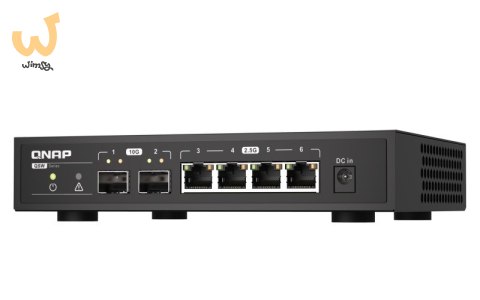 Qnap QSW-2104-2S, 4 x 2.5GbE, 2x 10GbE SFP+, unmanaged switch Qnap QSW-2104-2S, 4 x 2.5GbE, 2x 10GbE SFP+, unmanaged switch