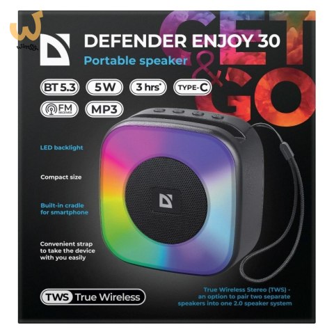 DEFENDER GŁOŚNIK ENJOY 30 BLUETOOTH 5W DEFENDER GŁOŚNIK ENJOY 30 BLUETOOTH 5W