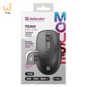 DEFENDER MYSZ FEAM MM-296 RF SILENT CZARNA