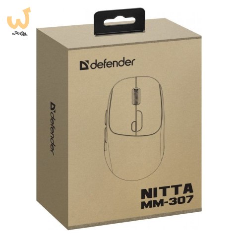 DEFENDER MYSZ NITTA MM-307 RF+BT OPTIC 1600dpi 6P BIAŁA DEFENDER MYSZ NITTA MM-307 RF+BT OPTIC 1600dpi 6P BIAŁA
