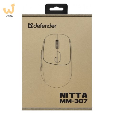 DEFENDER MYSZ NITTA MM-307 RF+BT OPTIC 1600dpi 6P BIAŁA DEFENDER MYSZ NITTA MM-307 RF+BT OPTIC 1600dpi 6P BIAŁA