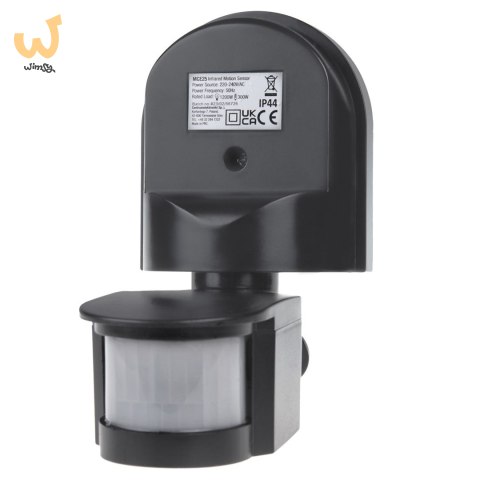 MACLEAN ŚCIENNY CZUJNIK RUCHU I ZMIERZCHU, 180°, MAX. 1200W, SZARY MCE25GR MACLEAN ŚCIENNY CZUJNIK RUCHU I ZMIERZCHU, 180°, MAX. 1200W, SZARY MCE25GR