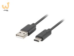 Kabel Lanberg CA-USBO-31CU-0018-BK (USB 3.1 - USB typu C ; 1,8m; kolor czarny)
