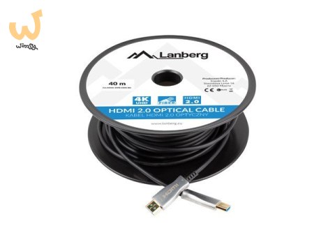 LANBERG KABEL HDMI M/M V2.0 30M OPTYCZNY AOC CA-HDMI-20FB-0300-BK LANBERG KABEL HDMI M/M V2.0 30M OPTYCZNY AOC CA-HDMI-20FB-0300-BK