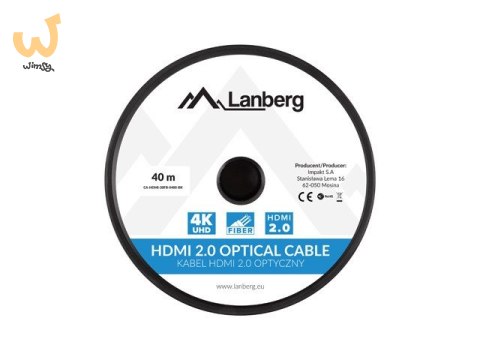 LANBERG KABEL HDMI M/M V2.0 30M OPTYCZNY AOC CA-HDMI-20FB-0300-BK LANBERG KABEL HDMI M/M V2.0 30M OPTYCZNY AOC CA-HDMI-20FB-0300-BK