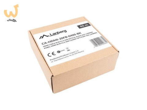 LANBERG KABEL HDMI M/M V2.0 30M OPTYCZNY AOC CA-HDMI-20FB-0300-BK LANBERG KABEL HDMI M/M V2.0 30M OPTYCZNY AOC CA-HDMI-20FB-0300-BK