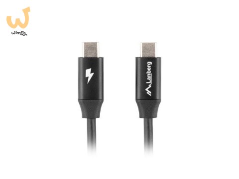 LANBERG KABEL USB-C 2.0 M/M 1.8M PREMIUM QC 4.0 POWER DELIVERY 60W CZARNY CA-CMCM-40CU-0018-BK LANBERG KABEL USB-C 2.0 M/M 1.8M PREMIUM QC 4.0 POWER DELIVERY 60W CZARNY CA-CMCM-40CU-0018-BK