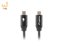 LANBERG KABEL USB-C 2.0 M/M 1M PREMIUM QC 4.0 POWER DELIVERY 60W CZARNY CA-CMCM-40CU-0010-BK