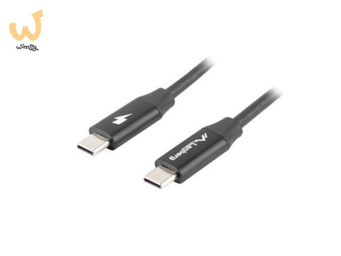 LANBERG KABEL USB-C 2.0 M/M 1M PREMIUM QC 4.0 POWER DELIVERY 60W CZARNY CA-CMCM-40CU-0010-BK LANBERG KABEL USB-C 2.0 M/M 1M PREMIUM QC 4.0 POWER DELIVERY 60W CZARNY CA-CMCM-40CU-0010-BK