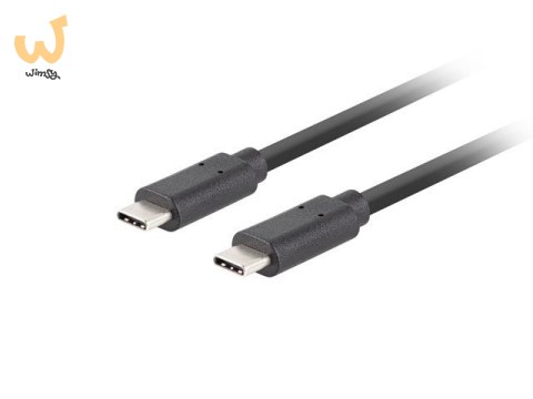 LANBERG KABEL USB-C M/M 3.2 GEN2 1M 10GB/S PD100W CA-CMCM-32CU-0010-BK LANBERG KABEL USB-C M/M 3.2 GEN2 1M 10GB/S PD100W CA-CMCM-32CU-0010-BK
