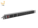 LANBERG LISTWA ZASILAJĄCA RACK 19" PDU PDU-02I1908I-0200-C20-BK (1U, 16A, 2X C19, 8X IEC C13, 2M, WTYK C20)