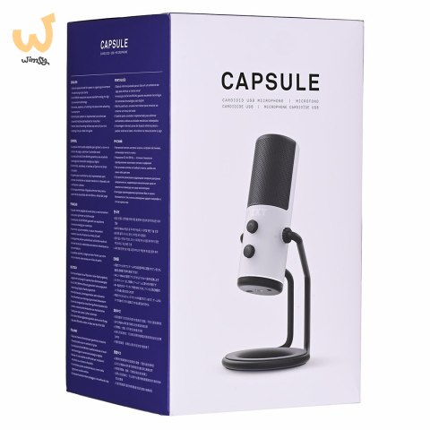 NZXT MIKROFON NZXT CAPSULE BIAŁY USB-C NZXT MIKROFON NZXT CAPSULE BIAŁY USB-C