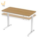 Biurko ACTIVEJET z elektryczną regulacją wysokości 140x70 ET119W-C biały/dąb