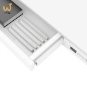 Biurko ACTIVEJET z elektryczną regulacją wysokości 140x70 ET119W-C biały