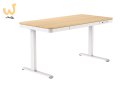 Biurko ACTIVEJET z elektryczną regulacją wysokości 140x70 ET119W-C biały/dąb