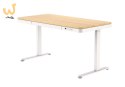 Biurko ACTIVEJET z elektryczną regulacją wysokości 140x70 ET119W-C biały/dąb