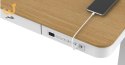 Biurko ACTIVEJET z elektryczną regulacją wysokości 140x70 ET119W-C biały/dąb