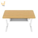 Biurko ACTIVEJET z elektryczną regulacją wysokości 140x70 ET119W-C biały/dąb