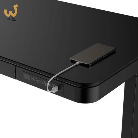 Biurko ACTIVEJET z elektryczną regulacją wysokości 140x70 ET119W-C czarny Biurko ACTIVEJET z elektryczną regulacją wysokości 140x70 ET119W-C czarny
