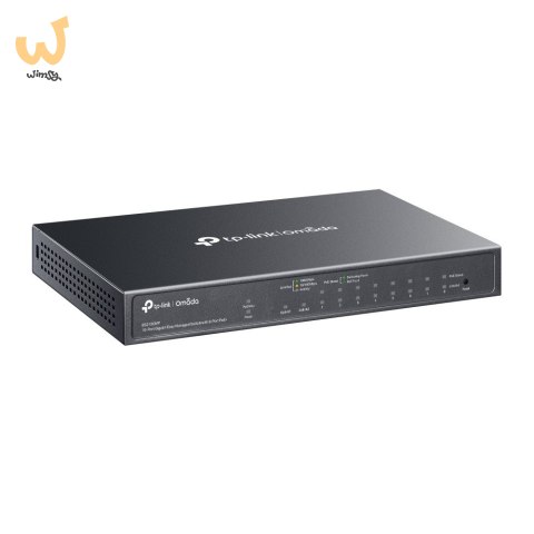 Switch TP-LINK ES210GMP Omada 10-Port Gigabit Easy Managed Switch with 8-Port PoE+ Switch TP-LINK ES210GMP Omada 10-Port Gigabit Easy Managed Switch with 8-Port PoE+