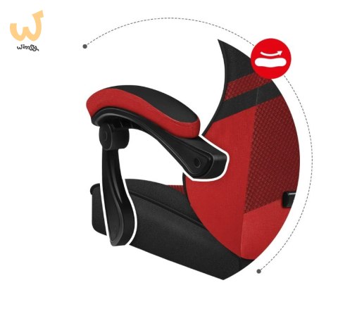 Fotel gamingowy Huzaro Force 4.4 Red Mesh Fotel gamingowy Huzaro Force 4.4 Red Mesh