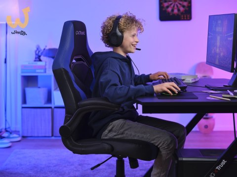 Fotel gamingowy TRUST GXT703B RIYE GAMING CHAIR BLUE Fotel gamingowy TRUST GXT703B RIYE GAMING CHAIR BLUE