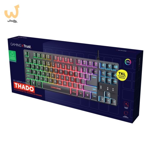 Klawiatura gamingowa TRUST GXT833 THADO TKL US Klawiatura gamingowa TRUST GXT833 THADO TKL US