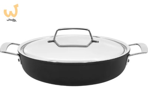 Głęboka patelnia tytanowa z 2 uchwytami i pokrywką DEMEYERE Alu Pro 5 40851-176-0 - 28 cm Głęboka patelnia tytanowa z 2 uchwytami i pokrywką DEMEYERE Alu Pro 5 40851-176-0 - 28 cm